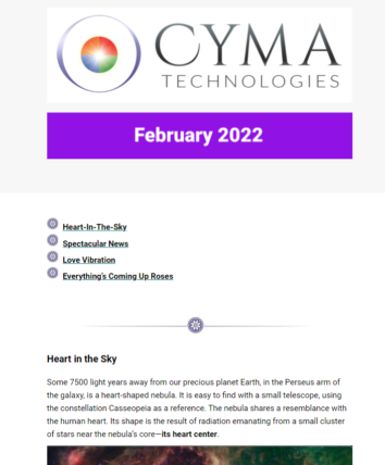 Cyma Technologies Newsletter February 2022
