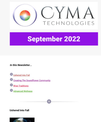 Cyma Technologies September 2022 Newsletter
